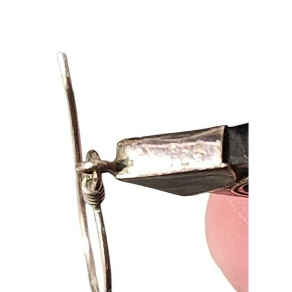 Sterling Silver 925 Abalone Shell Dangle Earrings Teardrop - Picture 7 of 8